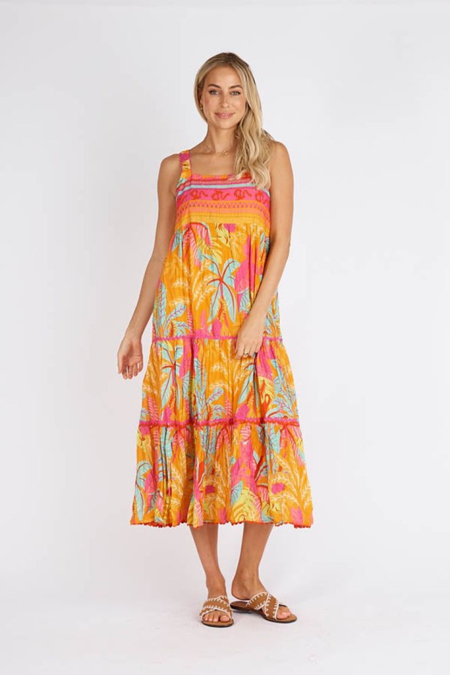 Shop LulaLife | Lulalife Berkley Sundress Flame