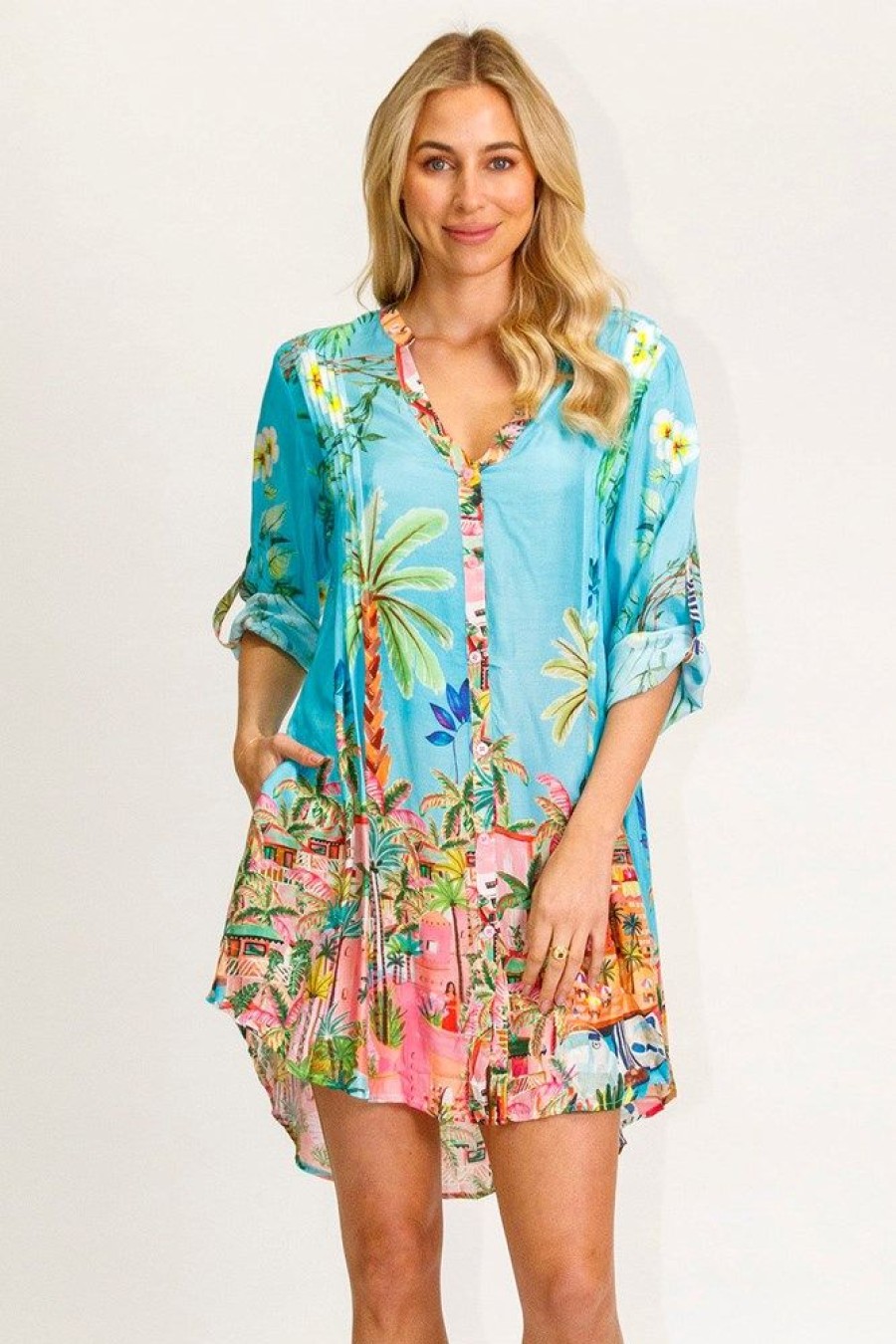 Shop LulaLife | Lulalife Majorca Shirt Lagoon