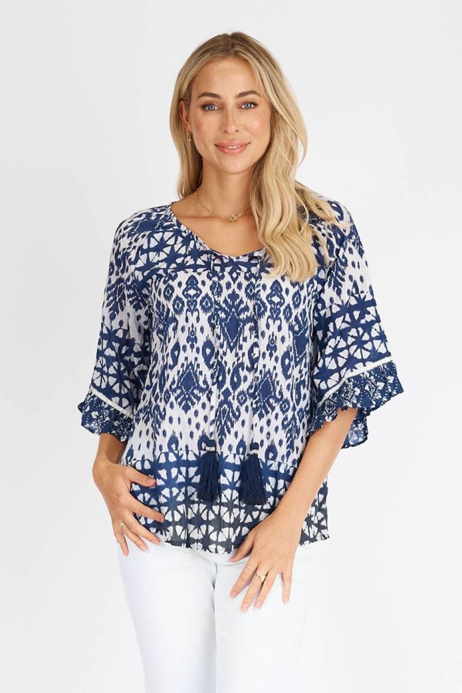 Shop LulaLife | Lulalife Ashley Top Navy