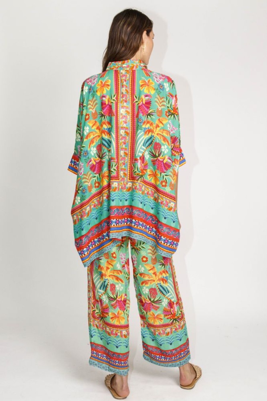 Shop LulaLife | Lulasoul Brasilia Kaftan Shirt Sea