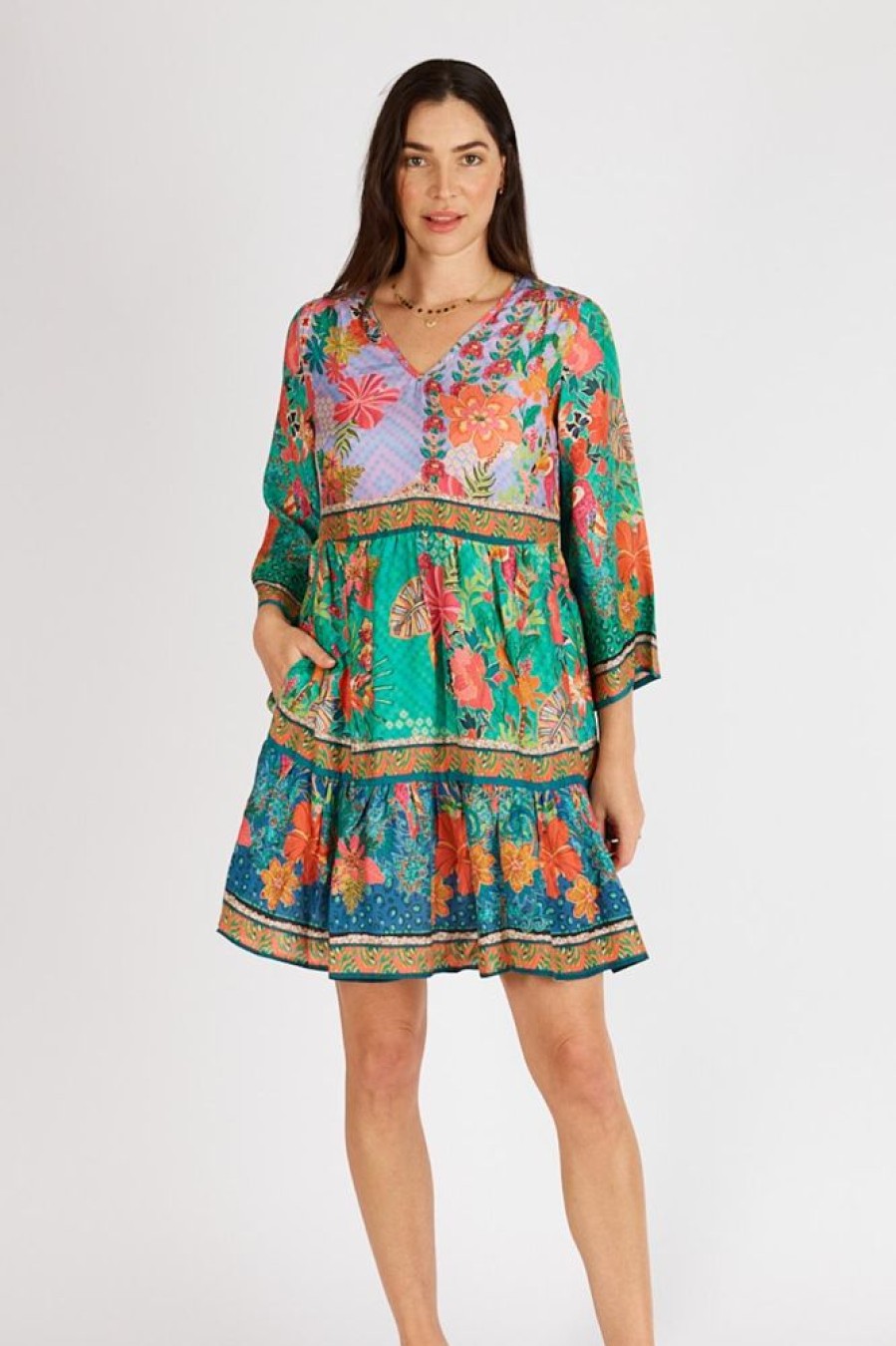 Shop LulaLife | Lulasoul Eastern Tiered Dress Multi