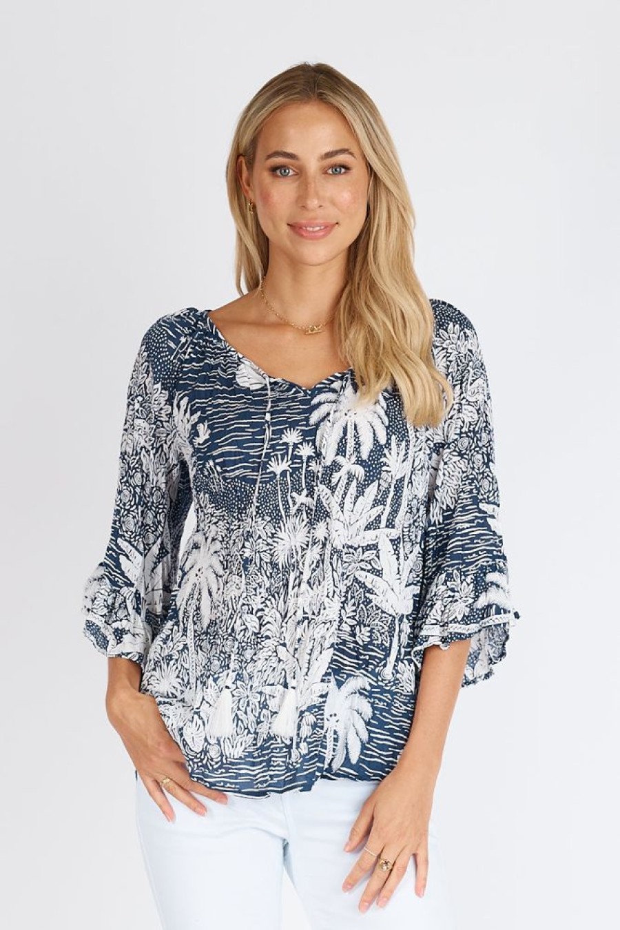 Shop LulaLife | Lulalife Tahiti Top Navy