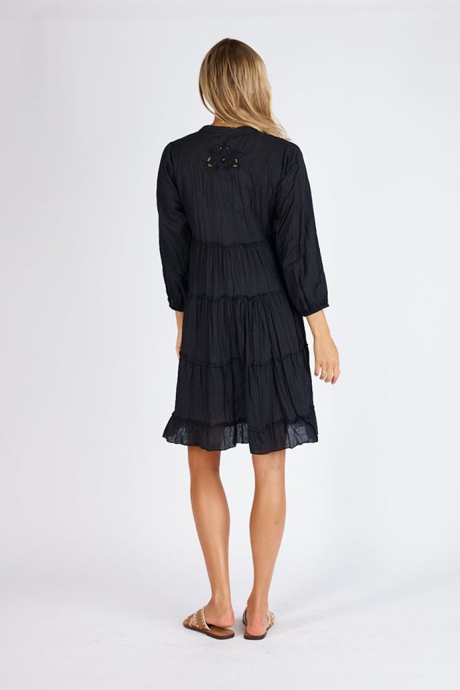 Shop LulaLife | Lulalife Luna Tiered Dress Black