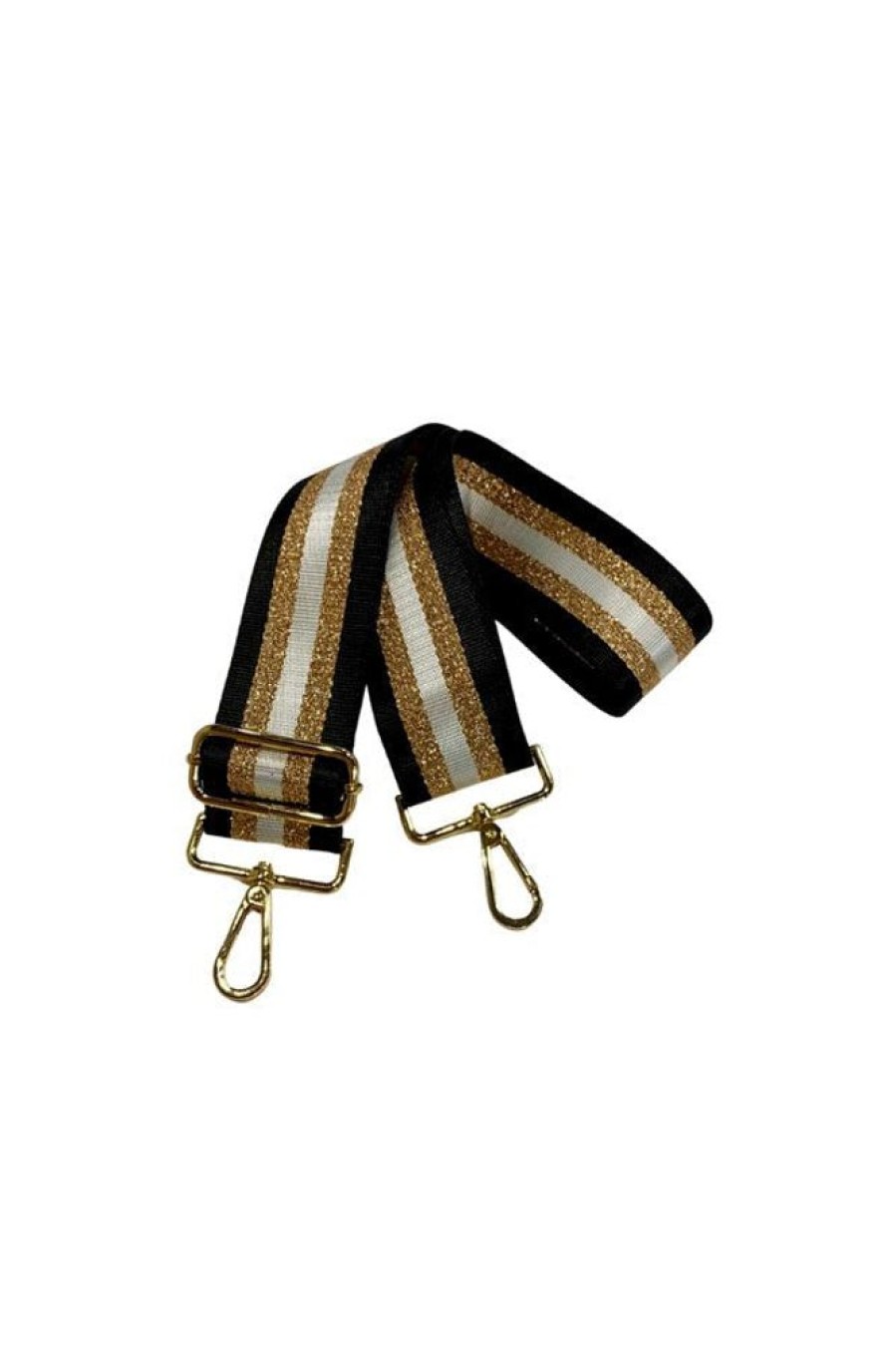 Accessories LulaLife | Stripe Black Bag Strap