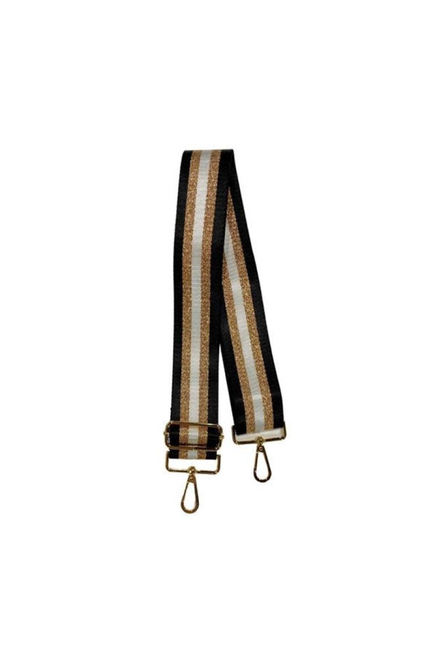 Accessories LulaLife | Stripe Black Bag Strap