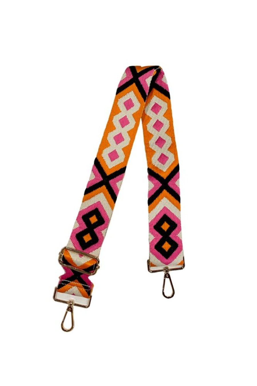 Accessories LulaLife | Aztec Orange/Pink Bag Strap