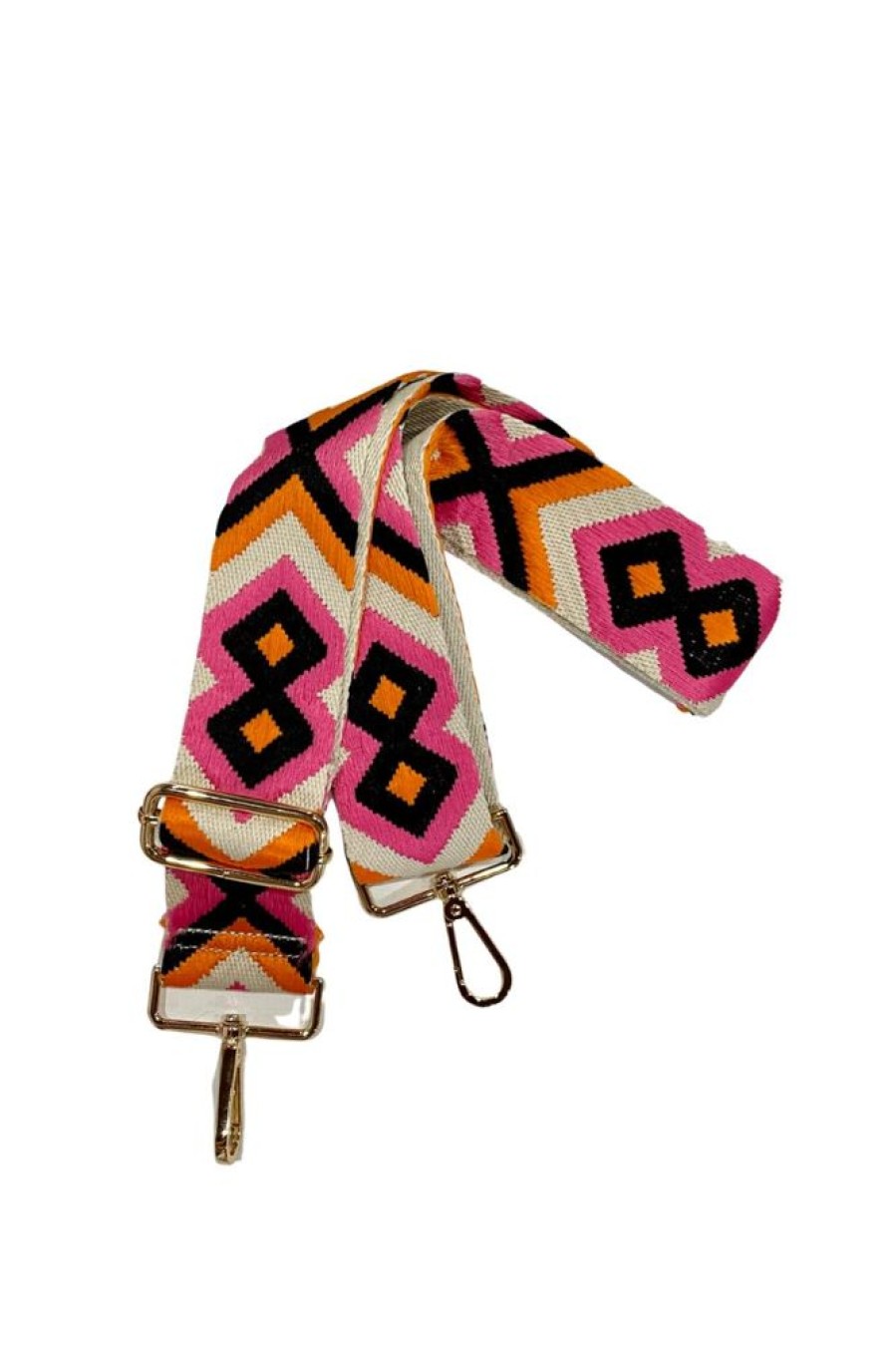 Accessories LulaLife | Aztec Orange/Pink Bag Strap