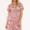 Shop LulaLife | Lulalife Paisley Shirred Dress Musk