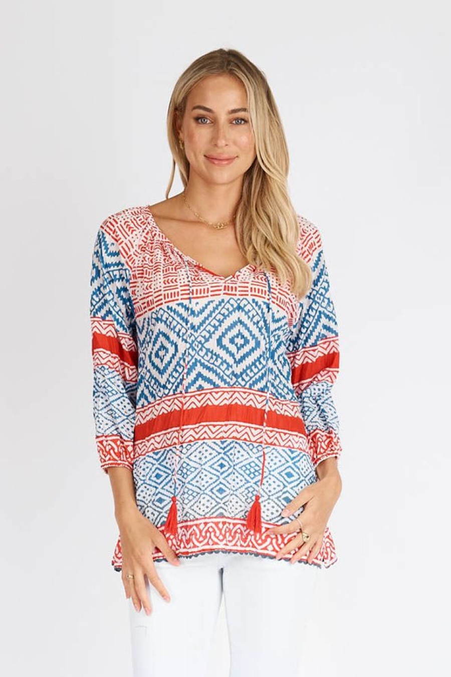 Shop LulaLife | Lulalife Teagan Top Red