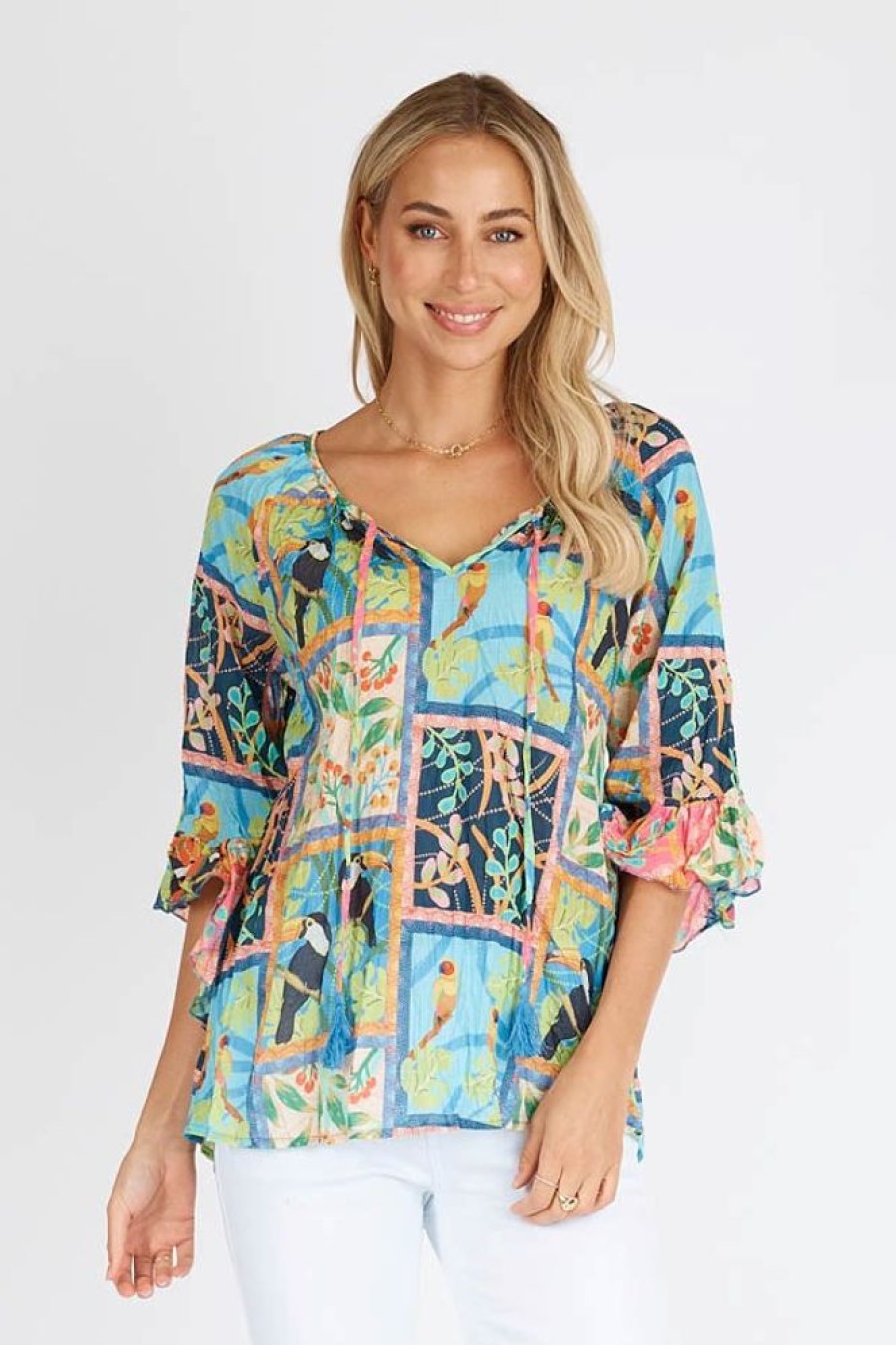 Shop LulaLife | Lulalife Paradise Top Ocean