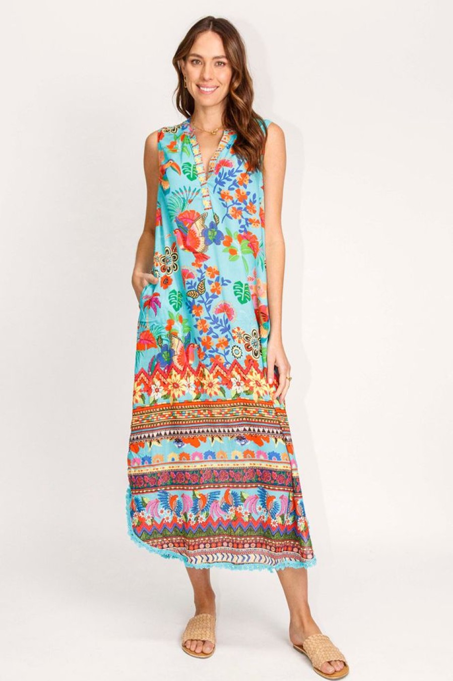 Shop LulaLife | Lulasoul Amazon Sleeveless Maxi Aqua