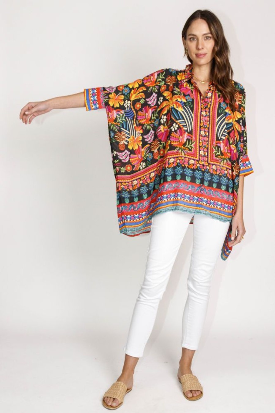 Shop LulaLife | Lulasoul Brasilia Kaftan Shirt Black