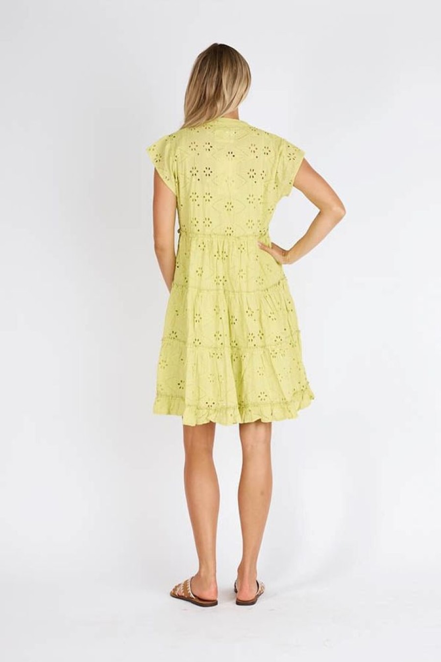 Shop LulaLife | Lulalife Finley Tiered Dress Citrus