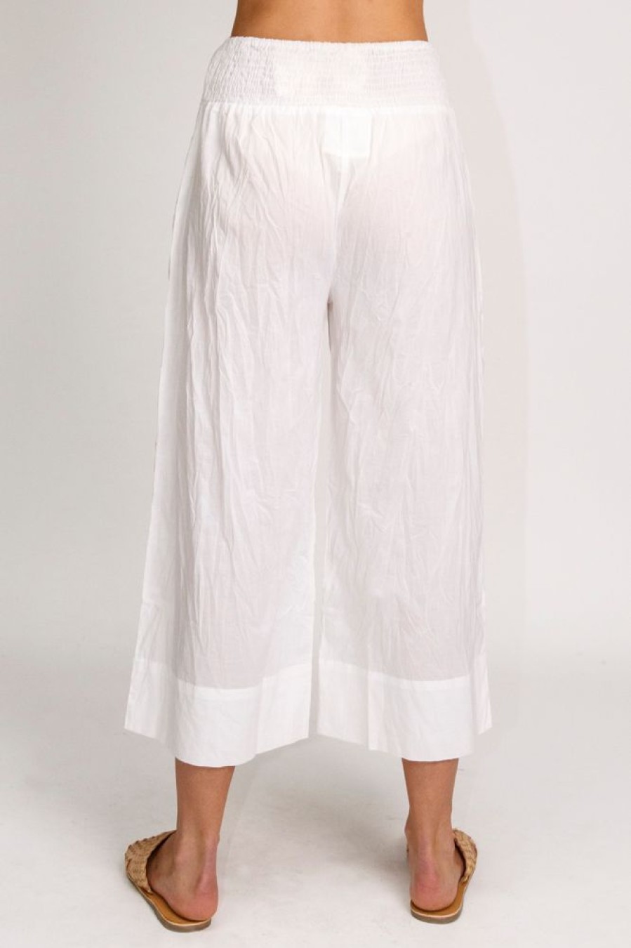 Shop LulaLife | Lulalife Gidget Shirred Pant White