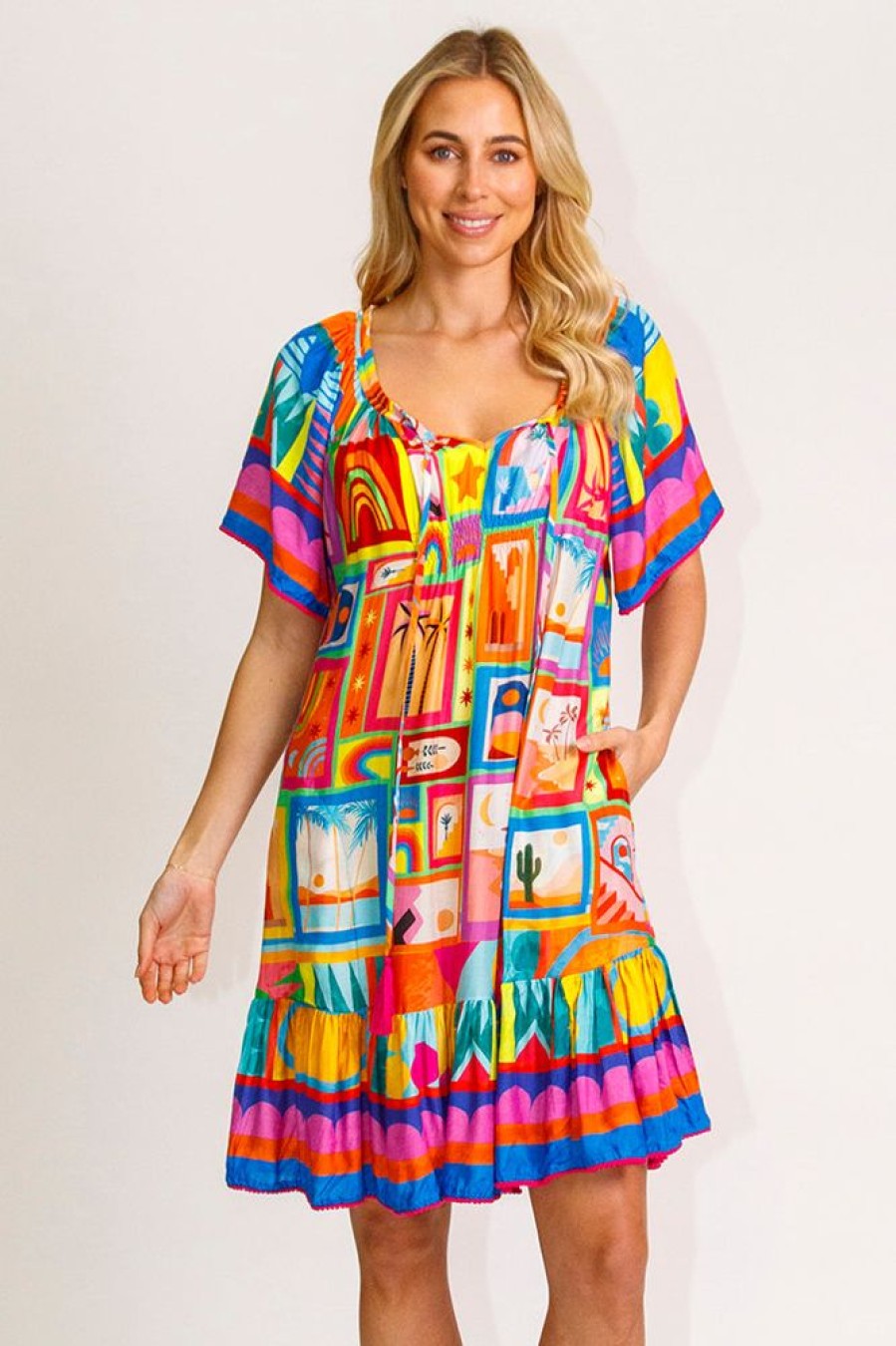 Shop LulaLife | Lulalife Yamba Shirred Dress