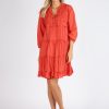 Shop LulaLife | Lulalife Luna Tiered Dress Red