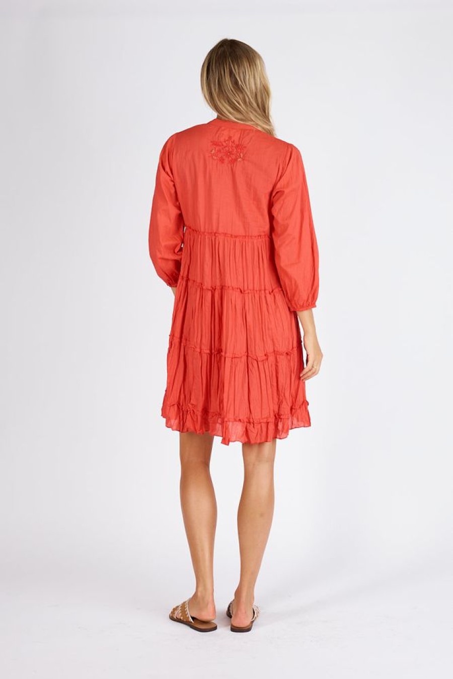 Shop LulaLife | Lulalife Luna Tiered Dress Red