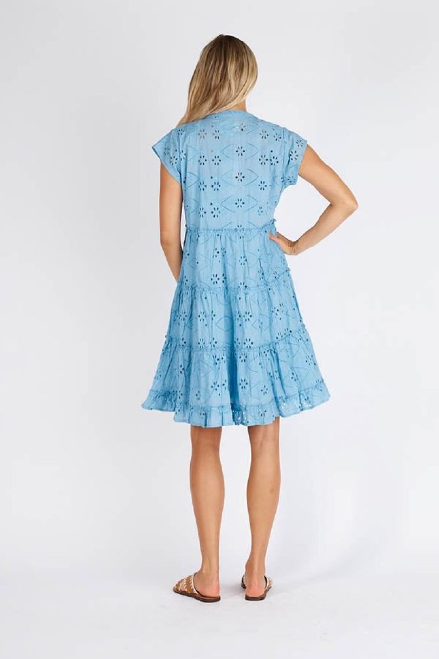 Shop LulaLife | Lulalife Finley Tiered Dress Sky